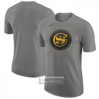 Camiseta Manga Corta Golden State Warriors Ciudad 2023-24 Gris