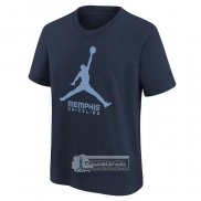 Camiseta Manga Corta Memphis Grizzlies Essential Jumpman Azul