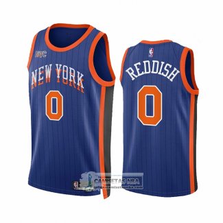 Camiseta New York Knicks Donte Divincenzo NO 0 Ciudad 2023-24 Azul