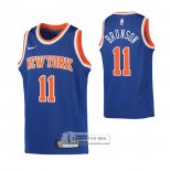 Camiseta Nino New York Knicks Jalen Brunson NO 11 Icon 2022-23 Azul