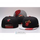 Gorra Miami Heat Adjustable Snapback Negro Gris