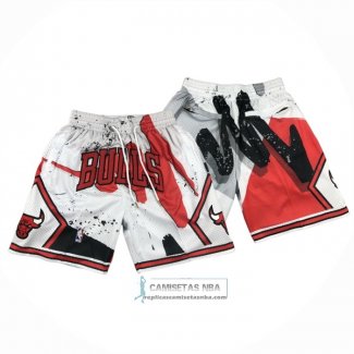 Pantalone Chicago Bulls Just Don Rojo Blanco