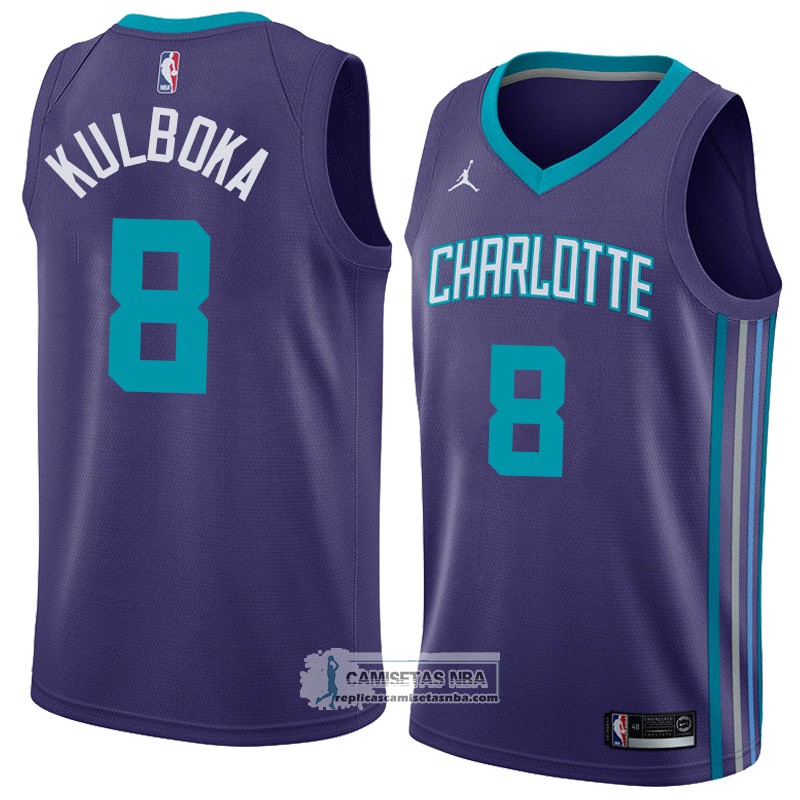 Camisetas NBA Charlotte Hornets Arnoldas Kulboka Statement 2018 Viole ...