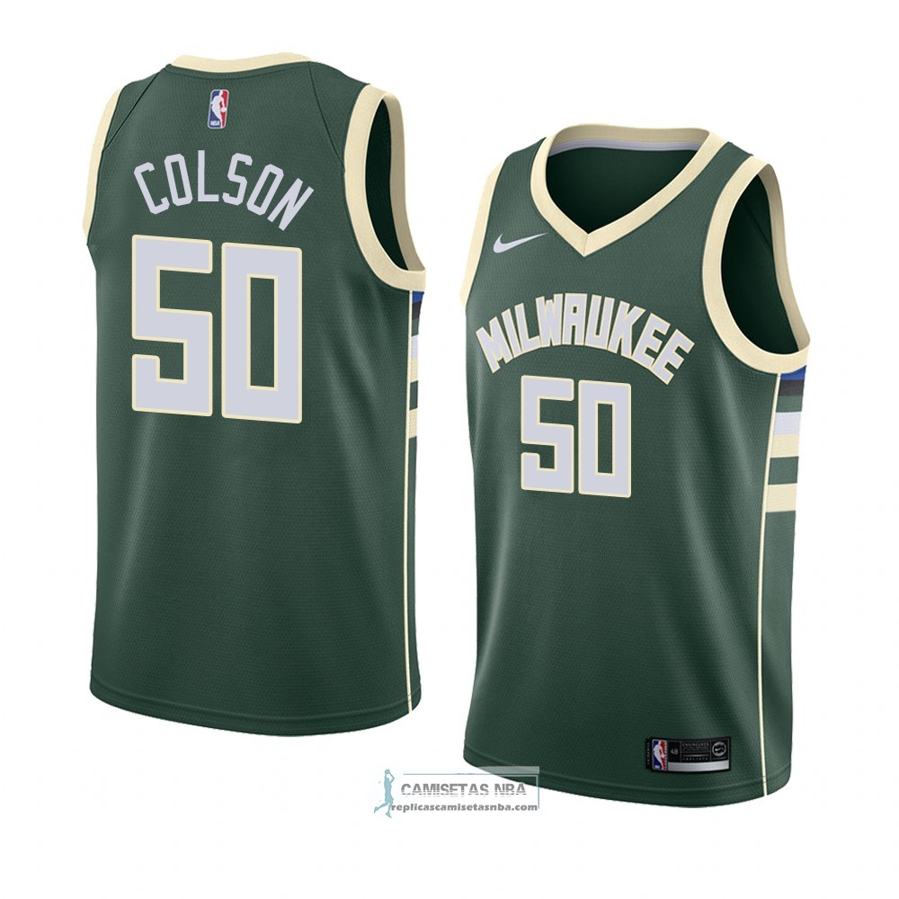 Camisetas Nba Milwaukee Bucks Bonzie Colson Icon 2018 Verde Replicas 