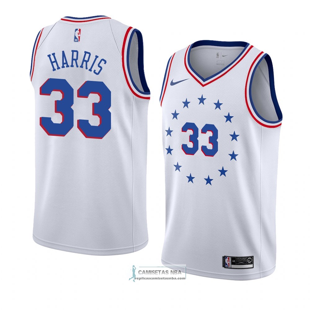 Camisetas Nba Philadelphia 76ers Tobias Harris Earned 2018-19 Blanco 