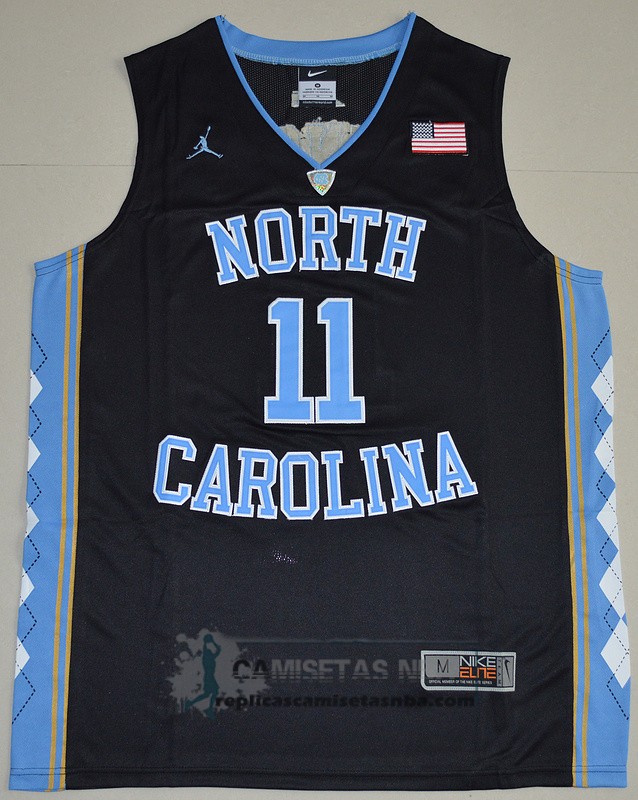 Camisetas NBA NCAA North Carolina Johnson Negro replicas tienda online