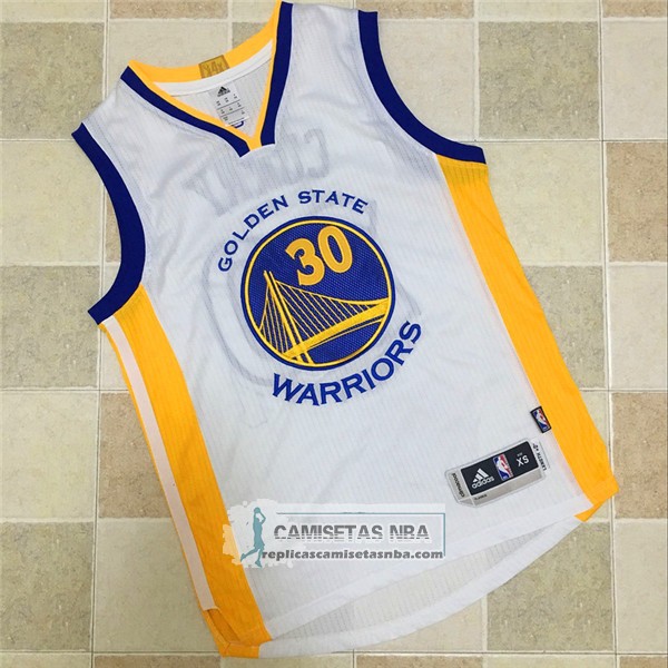 Camisetas NBA Nino Warriors Curry Blanco replicas tienda online