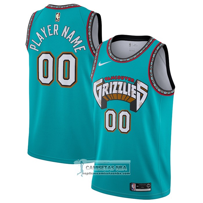 Camisetas NBA Memphis Grizzlies Personalizada Classic Verde replicas ...