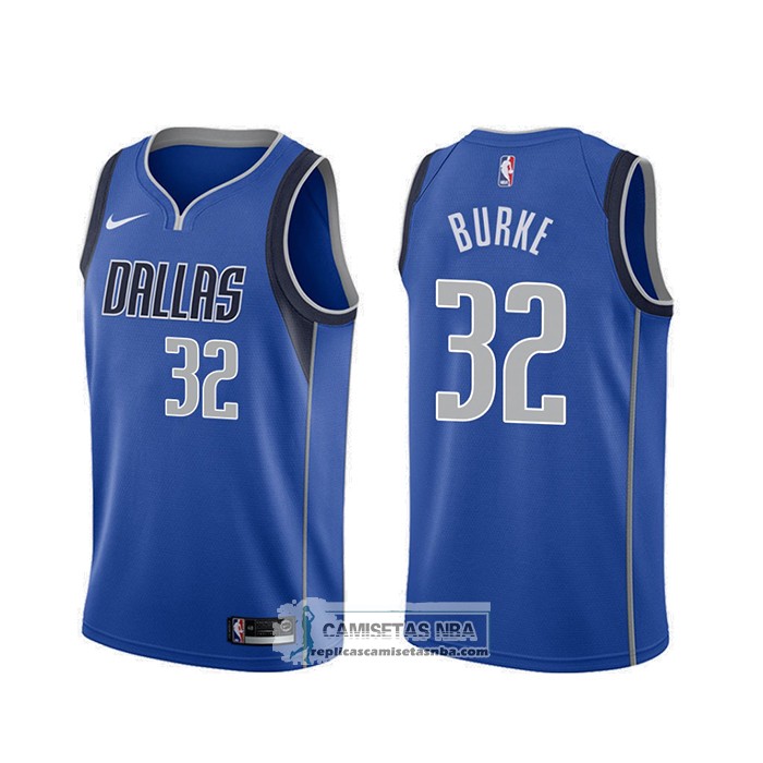 Camisetas NBA Dallas Mavericks Trey Burke Icon Azul 2020 replicas ...