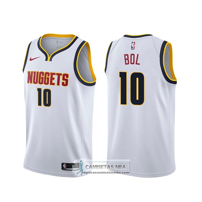 Camisetas NBA Denver Nuggets Bol Bol Association Blanco replicas tienda ...
