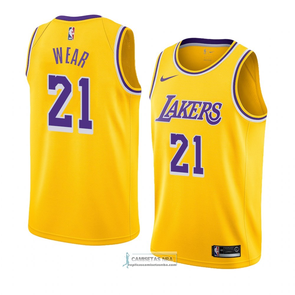 Camisetas NBA Los Angeles Lakers Travis Wear Icon 2018-19 Amarillo ...