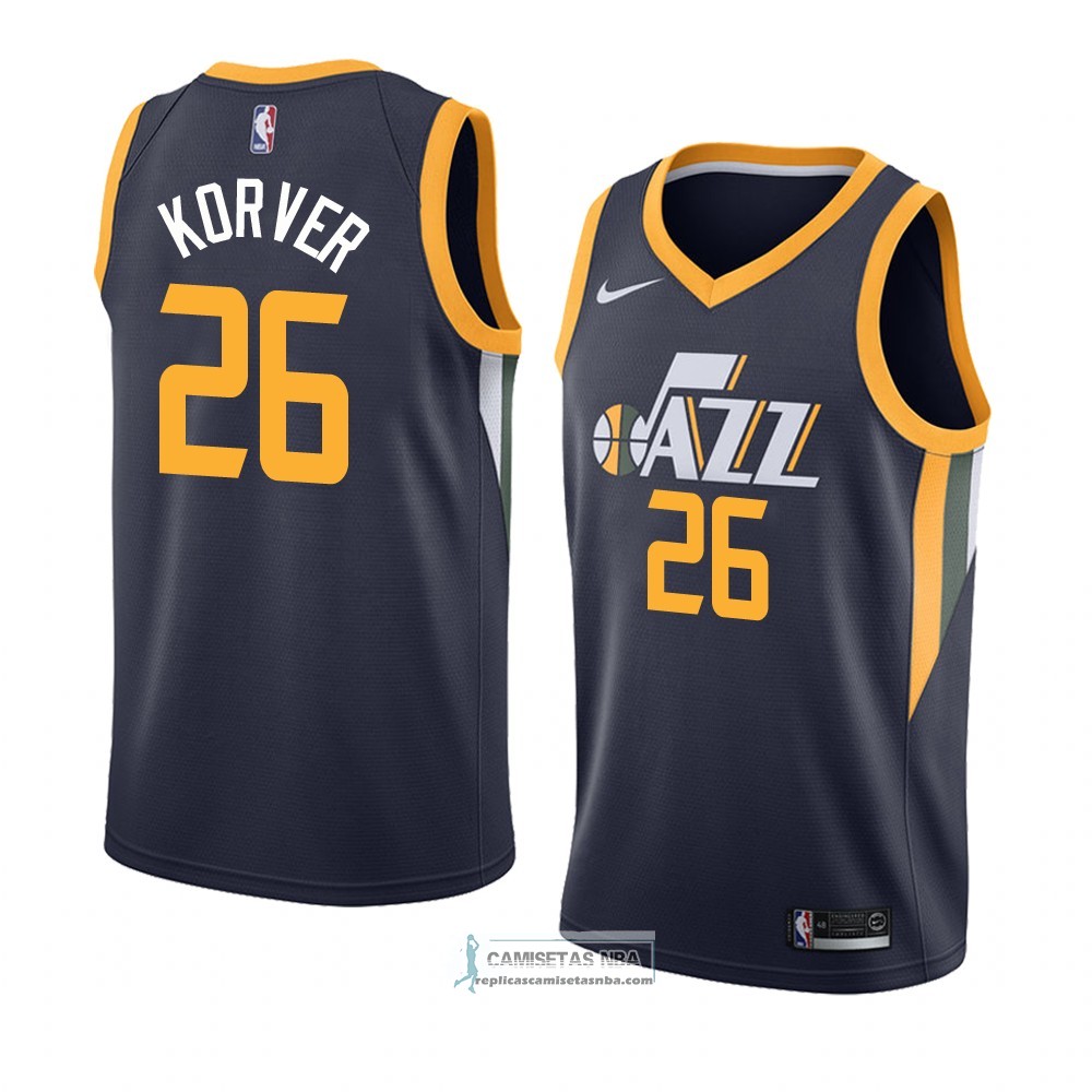 Camisetas NBA Utah Jazz Kyle Korver Icon 2018 Azul replicas tienda online